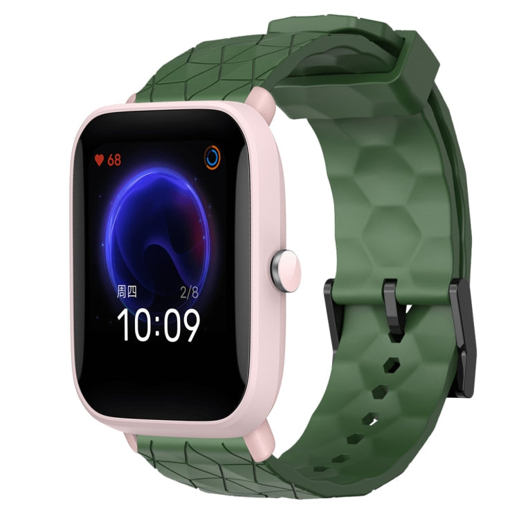 20mm Football Pattern Solid Color Silicone Watch Band, For Amazfit GTR 42mm, For Amazfit Pop Pro
