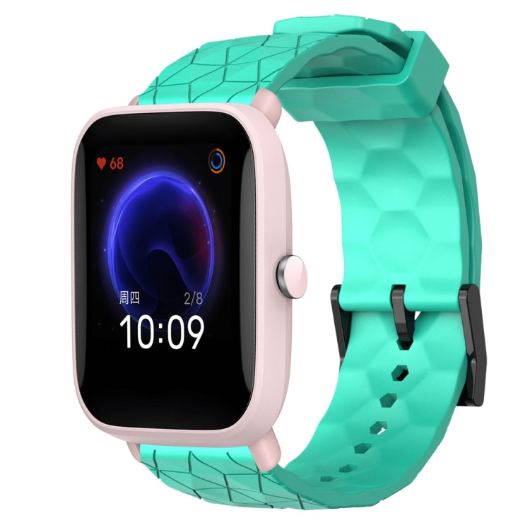 20mm Football Pattern Solid Color Silicone Watch Band, For Amazfit GTR 42mm, For Amazfit Pop Pro