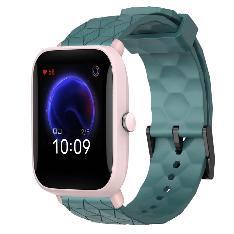 20mm Football Pattern Solid Color Silicone Watch Band, For Amazfit GTR 42mm, For Amazfit Pop Pro