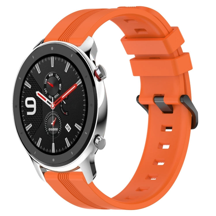 22mm Concave Striped Slicone Watch Band, For Amazfit GTR 4, For Amazfit GTR 3