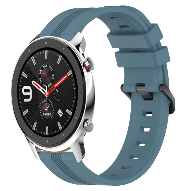 22mm Concave Striped Slicone Watch Band, For Amazfit GTR 4, For Amazfit GTR 3
