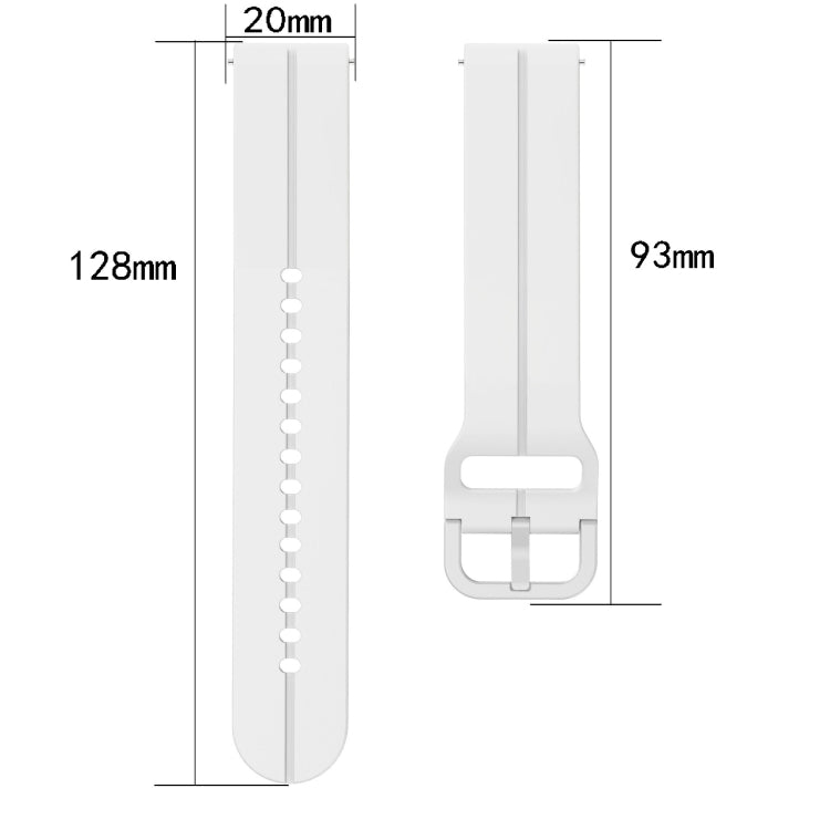 20mm Loop Silicone Watch Band, For Amazfit GTR 42MM, For Amazfit Pop Pro