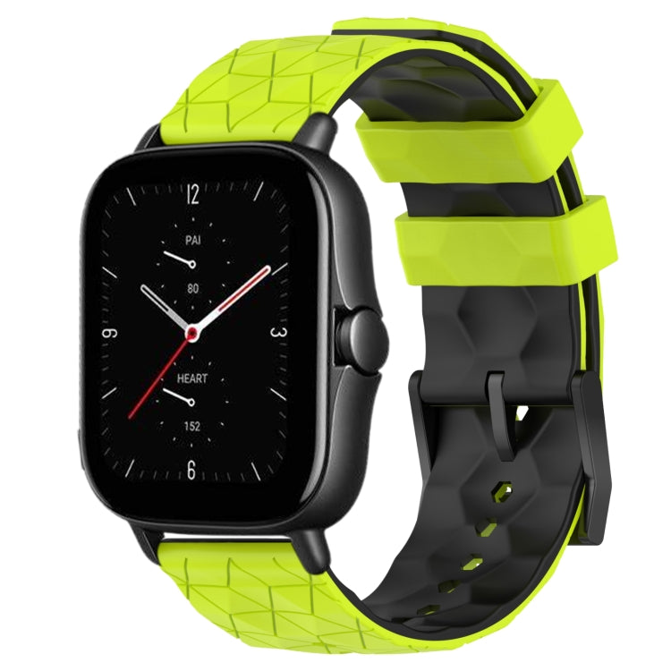20mm Football Texture Two-Color Silicone Watch Band, For Amazfit GTS 2E, For Amazfit GTS 2 Mini