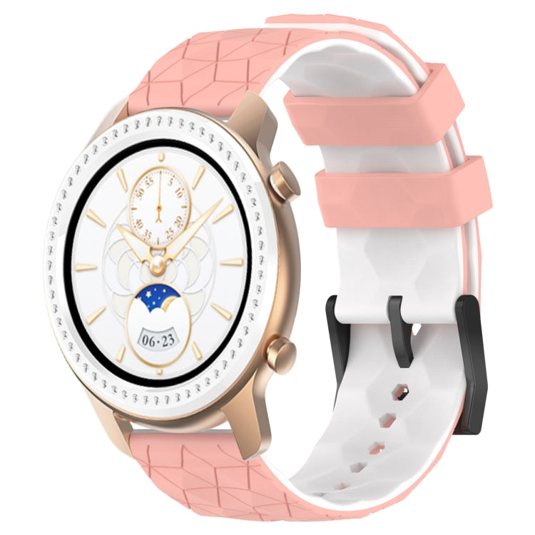 20mm Football Texture Two-Color Silicone Watch Band, For Amazfit GTR 42MM, For Amazfit Pop Pro