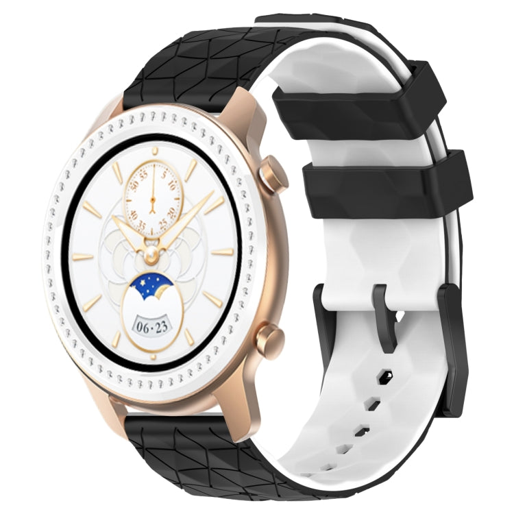 20mm Football Texture Two-Color Silicone Watch Band, For Amazfit GTR 42MM, For Amazfit Pop Pro