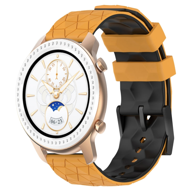 20mm Football Texture Two-Color Silicone Watch Band, For Amazfit GTR 42MM, For Amazfit Pop Pro