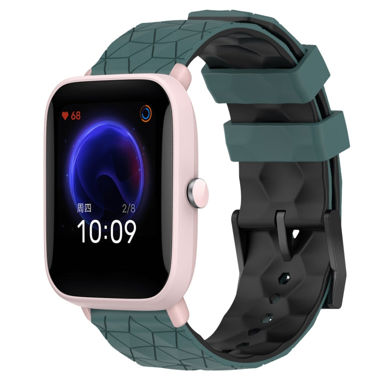 20mm Football Texture Two-Color Silicone Watch Band, For Amazfit GTR 42MM, For Amazfit Pop Pro