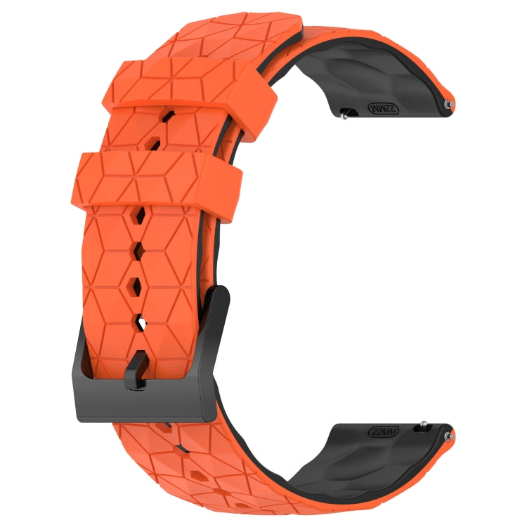 20mm Football Texture Two-Color Silicone Watch Band, For Amazfit Pop