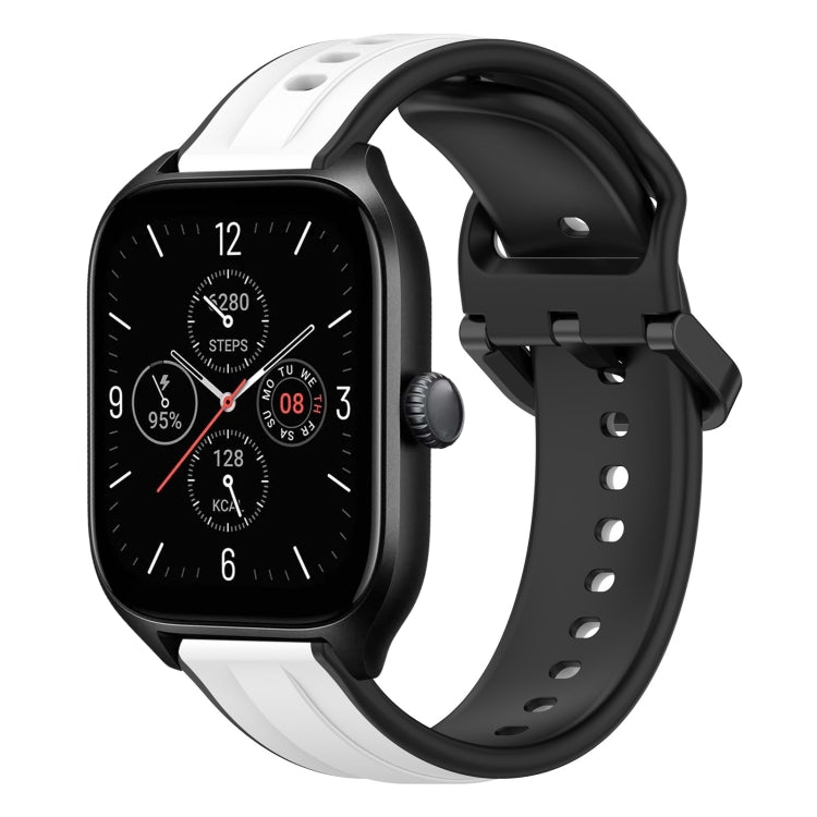 20mm Convex Loop Two-Color Silicone Watch Band, For Amazfit GTS 4, For Amazfit GTS 3