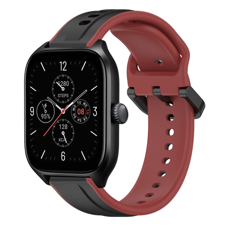 20mm Convex Loop Two-Color Silicone Watch Band, For Amazfit GTS 4, For Amazfit GTS 3