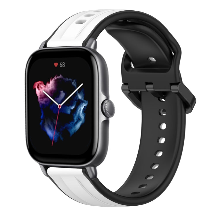 20mm Convex Loop Two-Color Silicone Watch Band, For Amazfit GTS 4, For Amazfit GTS 3