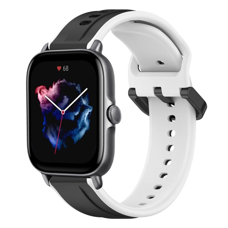 20mm Convex Loop Two-Color Silicone Watch Band, For Amazfit GTS 4, For Amazfit GTS 3