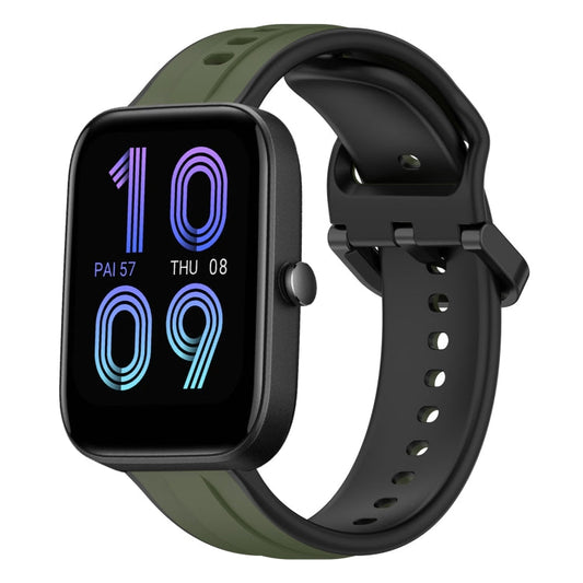 20mm Convex Loop Two-Color Silicone Watch Band, For Amazfit Bip 3, For Amazfit Bip 1S