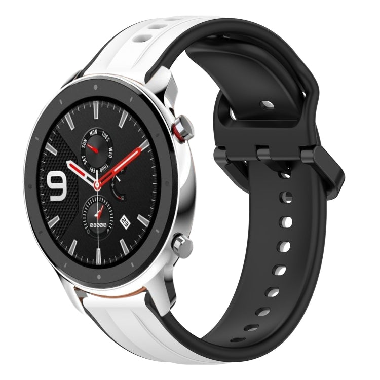 22mm Convex Loop Two-Color Silicone Watch Band, For Amazfit GTR 4, For Amazfit GTR 4 Pro