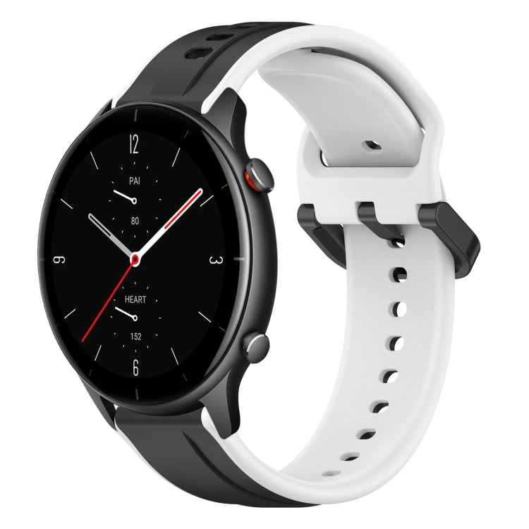 22mm Convex Loop Two-Color Silicone Watch Band, For Amazfit GTR 2e, For Amazfit GTR 2
