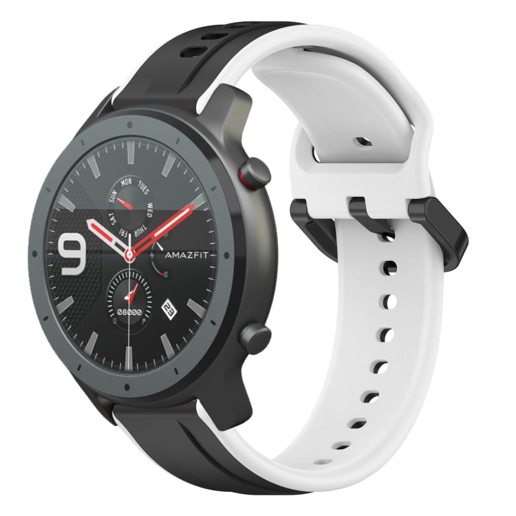 22mm Convex Loop Two-Color Silicone Watch Band, For Amazfit 3, For Amazfit GTR 47mm