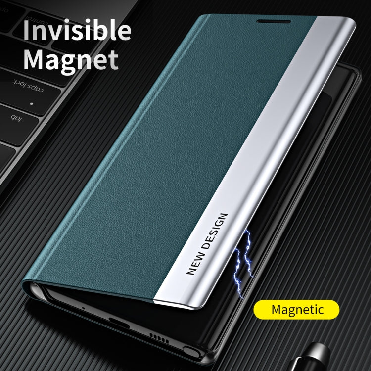 For Honor X9b Side Electroplated Adsorption Leather Phone Case(Silver)