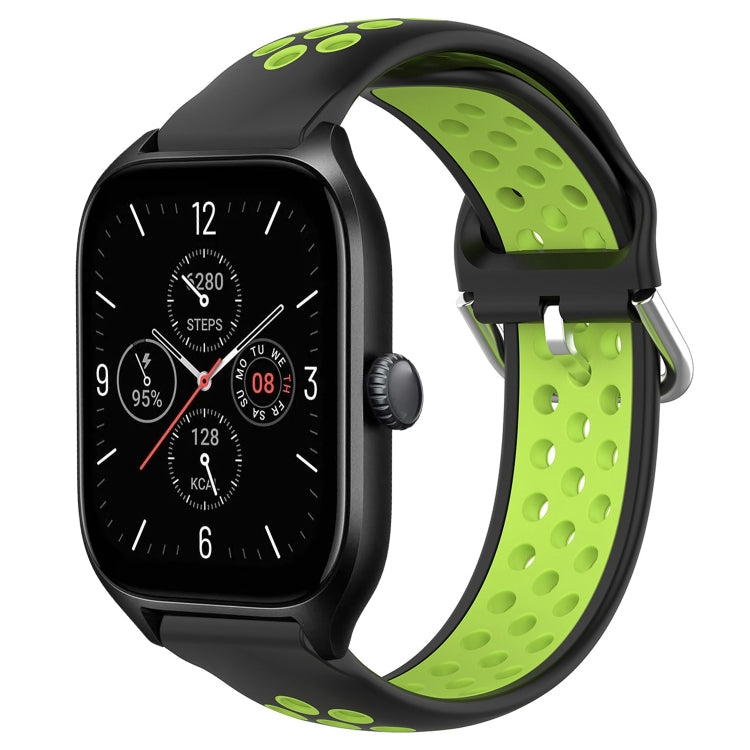20mm Perforated Breathable Sports Silicone Watch Band, For Amazfit GTS 4