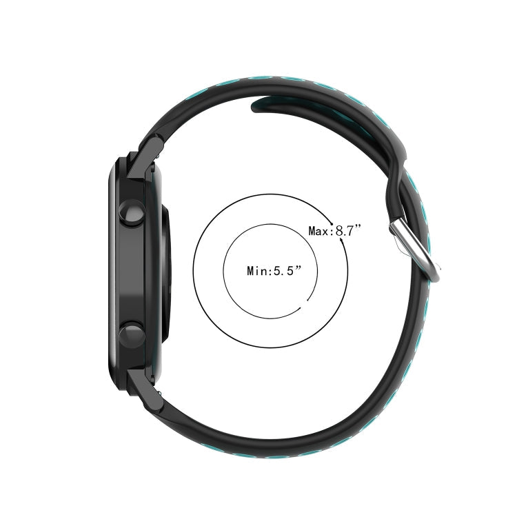 20mm Perforated Breathable Sports Silicone Watch Band, For Amazfit Bip3