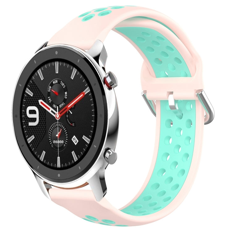 22mm Perforated Breathable Sports Silicone Watch Band, For Amazfit GTR 4