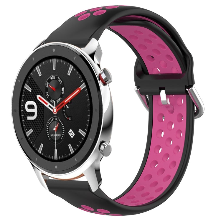 22mm Perforated Breathable Sports Silicone Watch Band, For Amazfit GTR 4