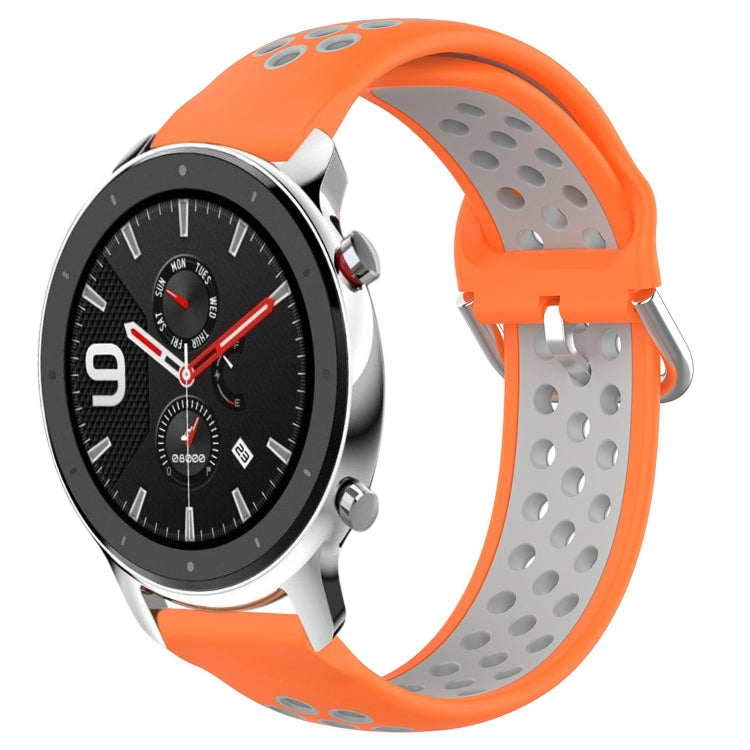 22mm Perforated Breathable Sports Silicone Watch Band, For Amazfit GTR 4 Pro