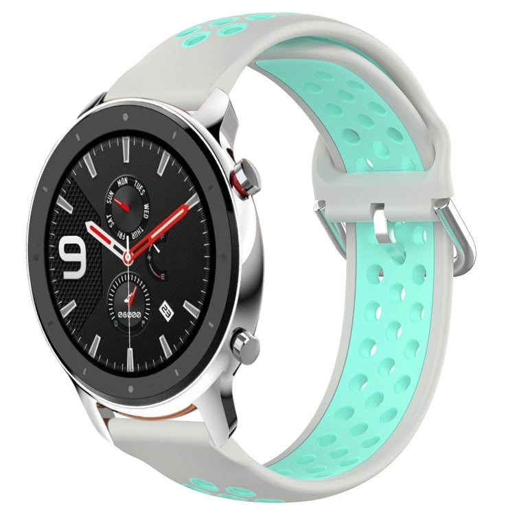 22mm Perforated Breathable Sports Silicone Watch Band, For Amazfit GTR 4 Pro
