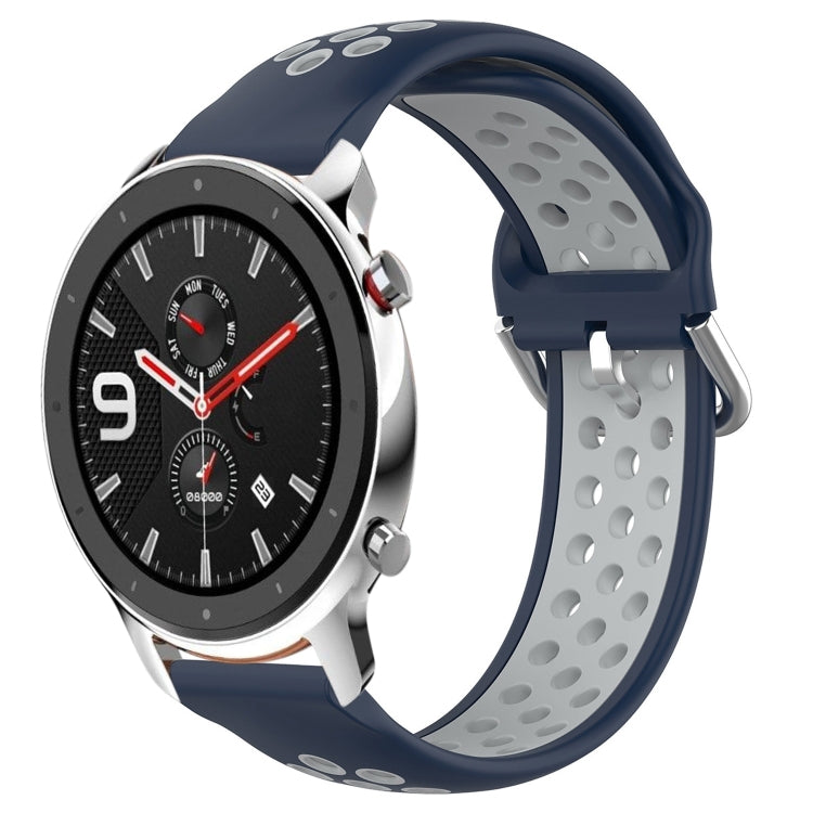 22mm Perforated Breathable Sports Silicone Watch Band, For Amazfit GTR 4 Pro