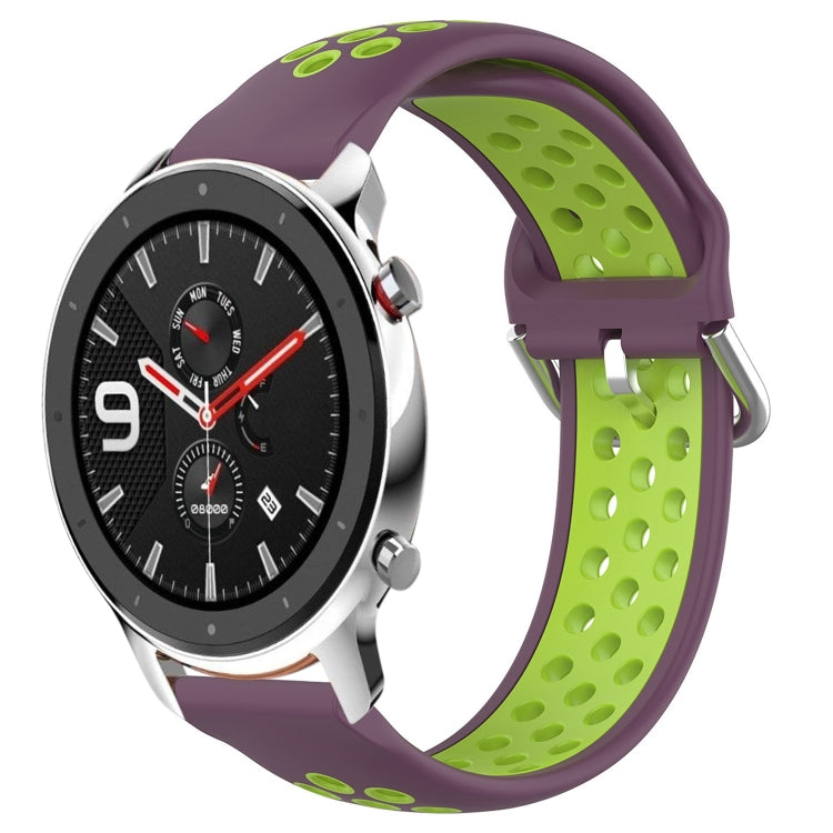 22mm Perforated Breathable Sports Silicone Watch Band, For Amazfit GTR 4 Pro