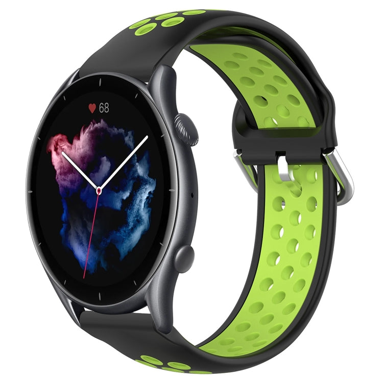 22mm Perforated Breathable Sports Silicone Watch Band, For Amazfit 3