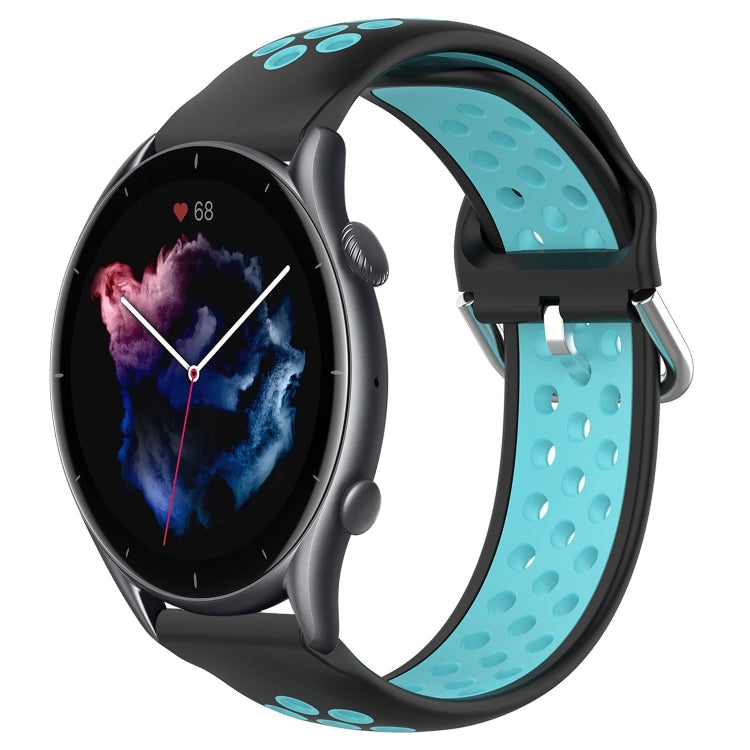 22mm Perforated Breathable Sports Silicone Watch Band, For Amazfit 3