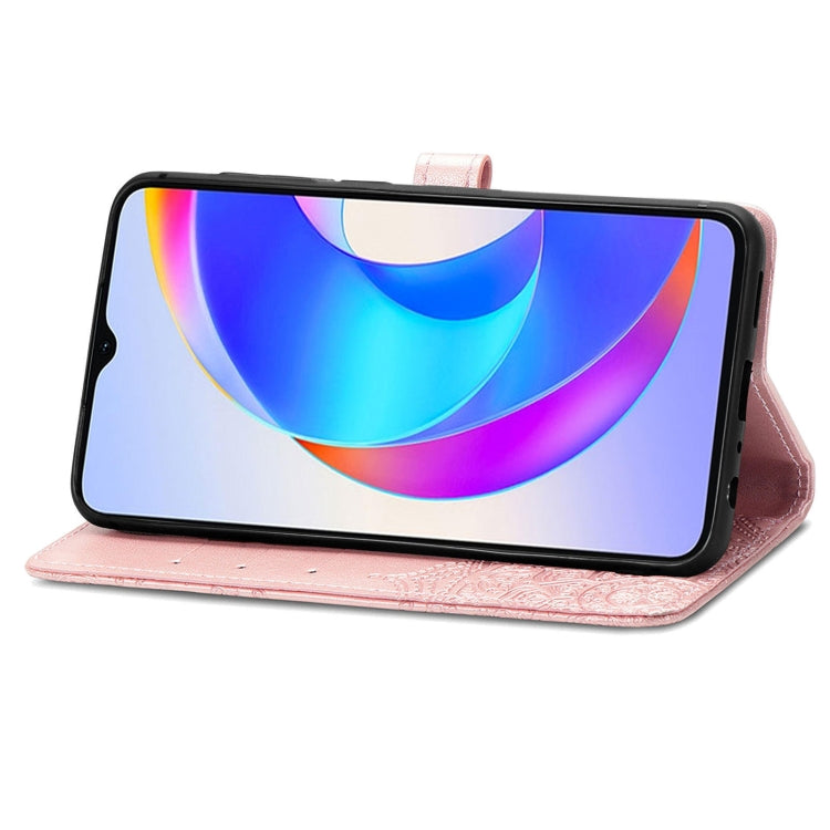 For Honor X5 Plus Mandala Flower Embossed Leather Phone Case(Rose Gold)