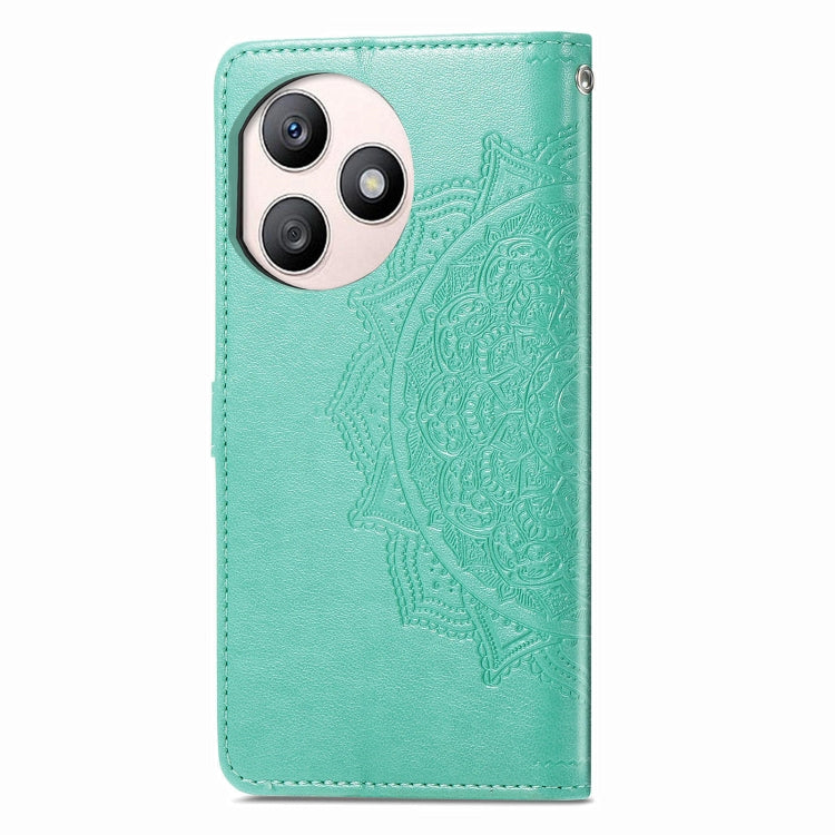 For Honor X50i+ Mandala Flower Embossed Leather Phone Case(Green)