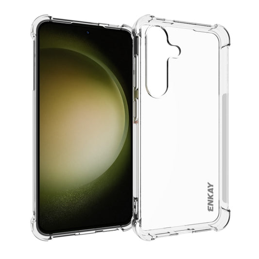 For Samsung Galaxy S24 5G ENKAY Clear TPU Shockproof Anti-slip Phone Case