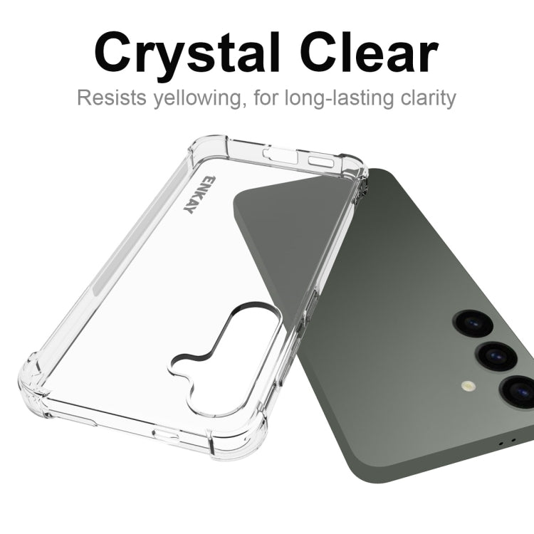 For Samsung Galaxy S24 5G ENKAY Clear TPU Shockproof Anti-slip Phone Case