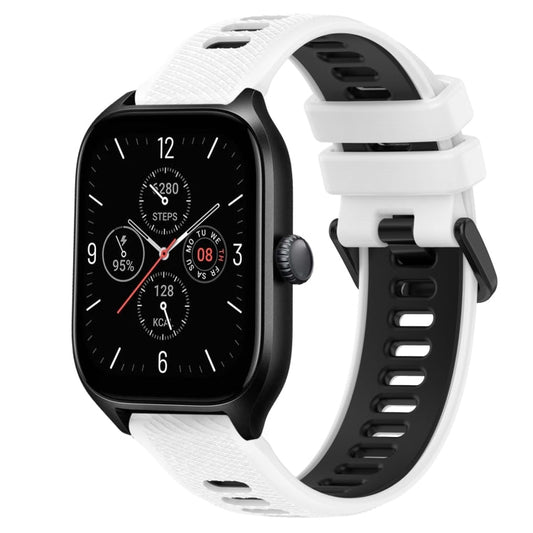 20mm Sports Two-Color Silicone Watch Band, For Amazfit GTS 4, For Amazfit GTS 3