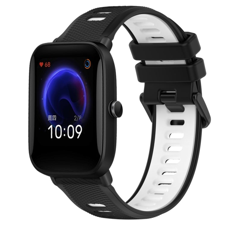 20mm Sports Two-Color Silicone Watch Band, For Amazfit Pop, For Amazfit GTS 4 Mini
