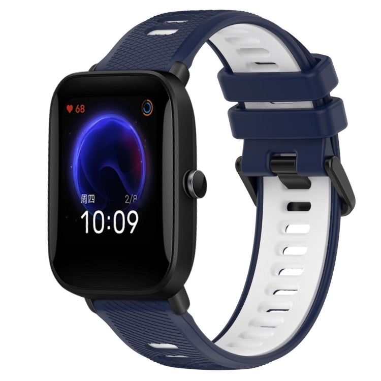 20mm Sports Two-Color Silicone Watch Band, For Amazfit Pop, For Amazfit GTS 4 Mini