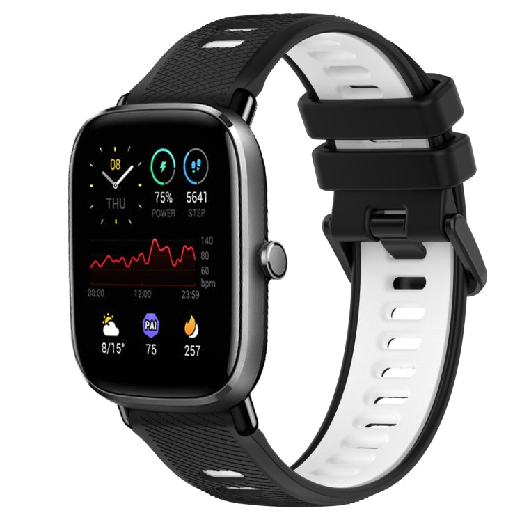 20mm Sports Two-Color Silicone Watch Band, For Amazfit Pop, For Amazfit GTS 4 Mini