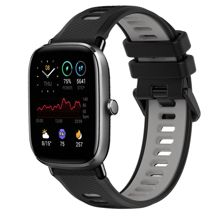 20mm Sports Two-Color Silicone Watch Band, For Amazfit Pop, For Amazfit GTS 4 Mini