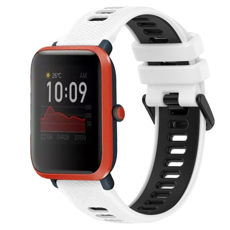 20mm Sports Two-Color Silicone Watch Band, For Amazfit Bip3, For Amazfit Bip 1S