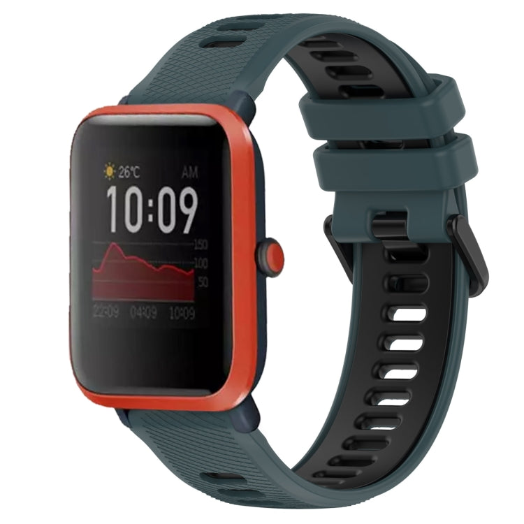 20mm Sports Two-Color Silicone Watch Band, For Amazfit Bip3, For Amazfit Bip 1S