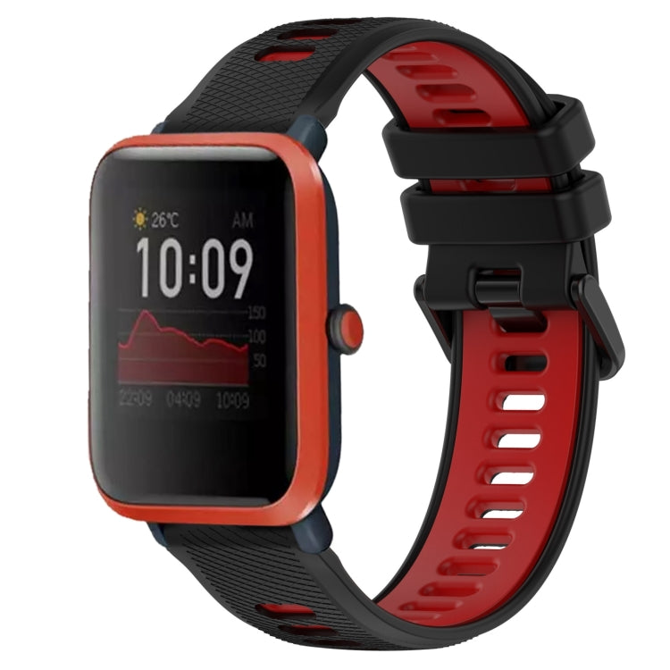 20mm Sports Two-Color Silicone Watch Band, For Amazfit Bip3, For Amazfit Bip 1S