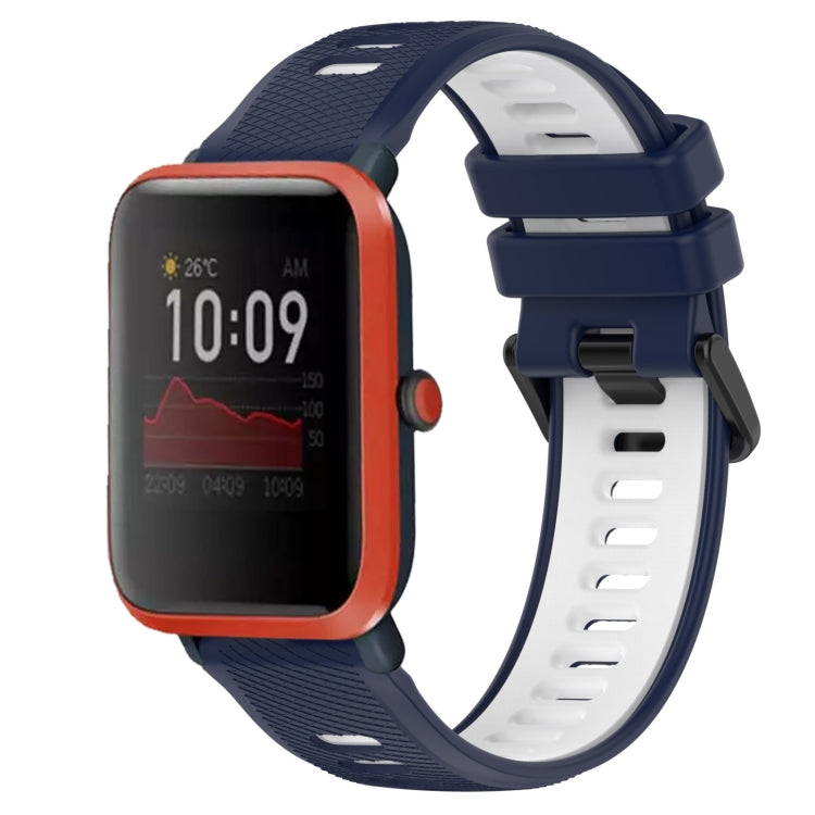 20mm Sports Two-Color Silicone Watch Band, For Amazfit Bip3, For Amazfit Bip 1S