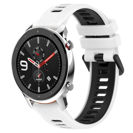 22MM Sports Two-Color Silicone Watch Band, For Amazfit GTR 4, For Amazfit GTR 4 Pro