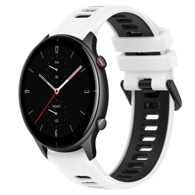 22MM Sports Two-Color Silicone Watch Band, For Amazfit GTR 2e, For Amazfit GTR 2