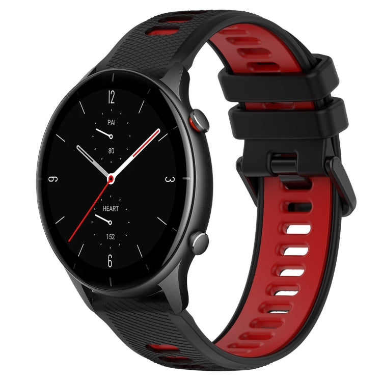 22MM Sports Two-Color Silicone Watch Band, For Amazfit GTR 2e, For Amazfit GTR 2