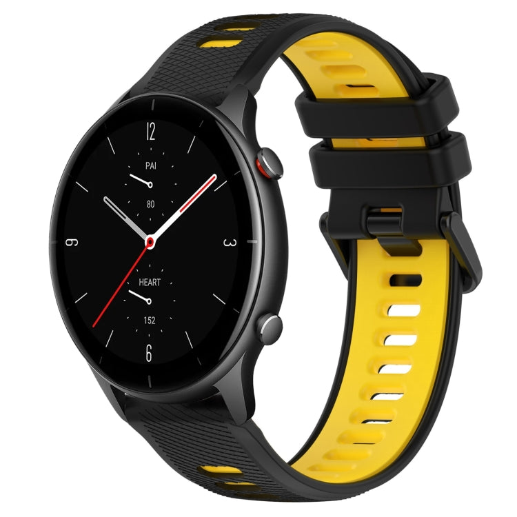 22MM Sports Two-Color Silicone Watch Band, For Amazfit GTR 2e, For Amazfit GTR 2