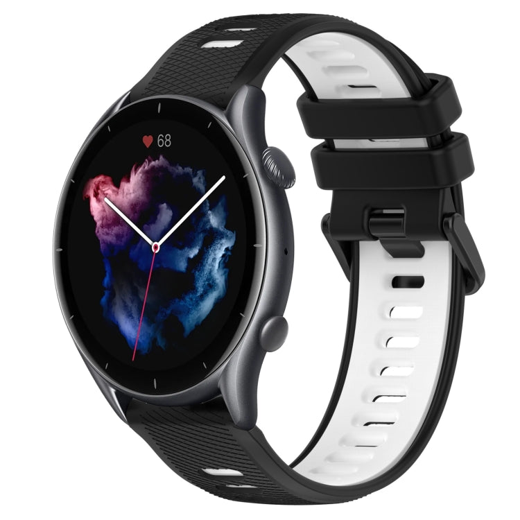 22MM Sports Two-Color Silicone Watch Band, For Amazfit 3, For Amazfit GTR 47mm