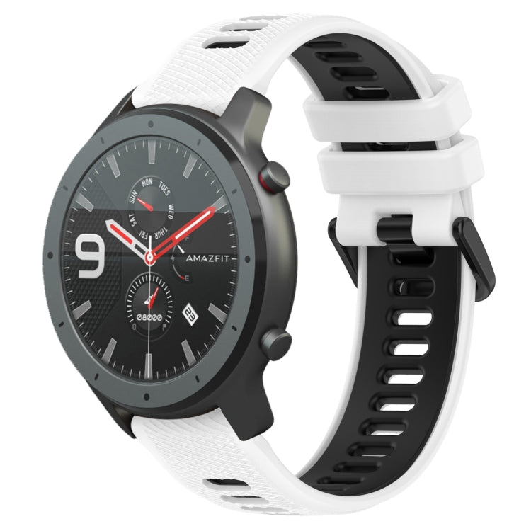 22MM Sports Two-Color Silicone Watch Band, For Amazfit 3, For Amazfit GTR 47mm
